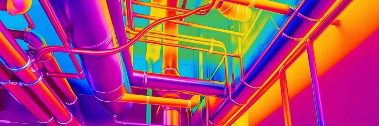 Thermografie innen rohre keller farben